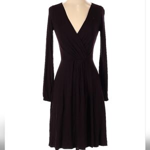 Karen Kane Long Sleeve Midi Wrap Dress Size Xs Purple